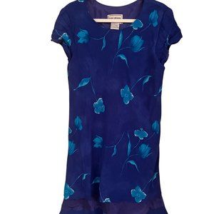 Karin Stevens Blue Flowered Dress